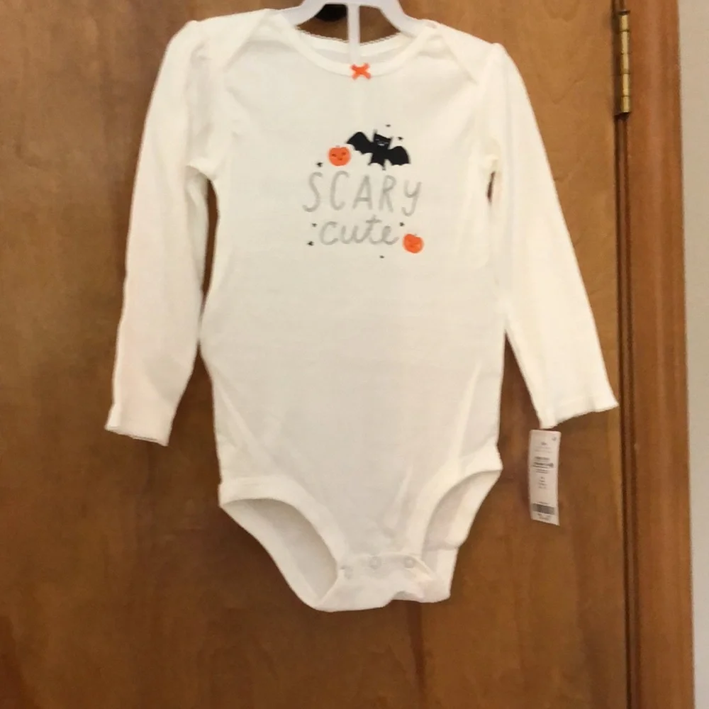 Halloween Scary Cute long sleeve body suit & Tutu leggings 2 piece set